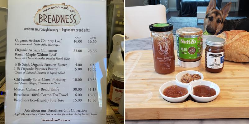 Random Acts of Breadness Menu