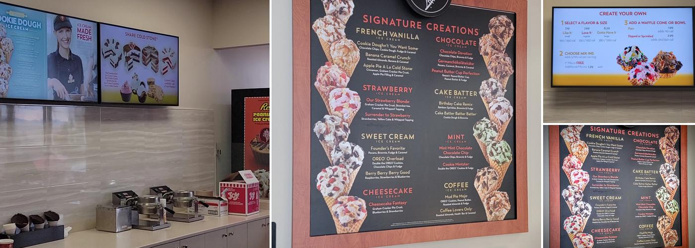 Cold Stone Creamery Menu