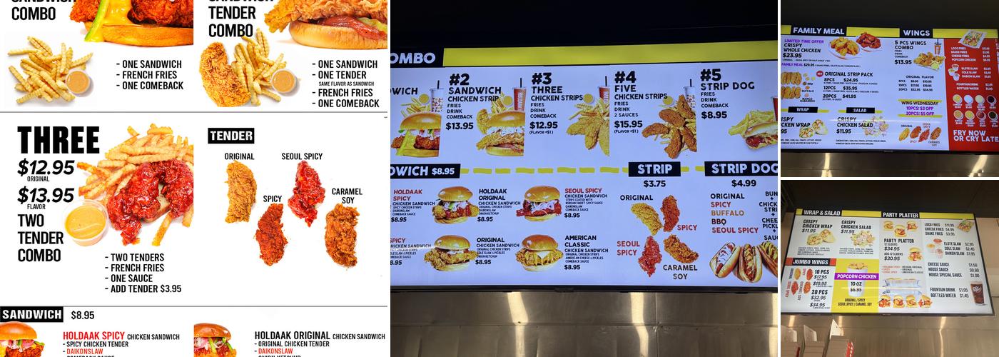 HOLDAAK Fried Chicken Menu