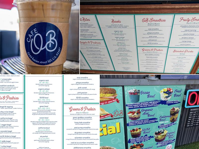 Cafe OB Menu