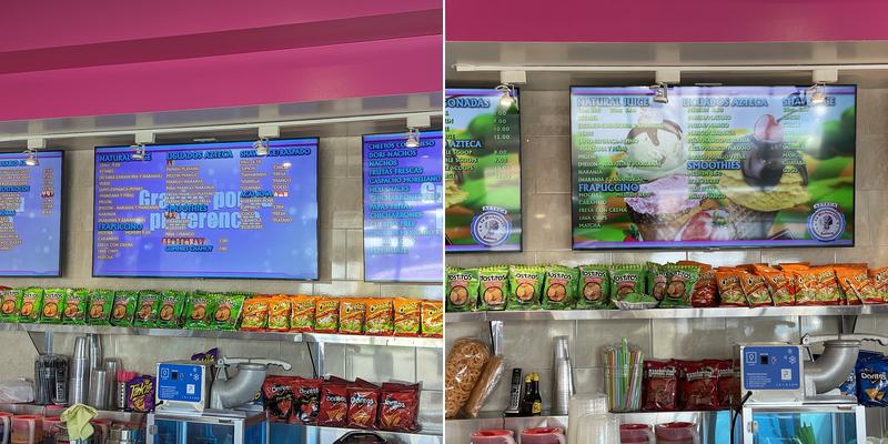 La Michoacana Azteca Five Cities Menu