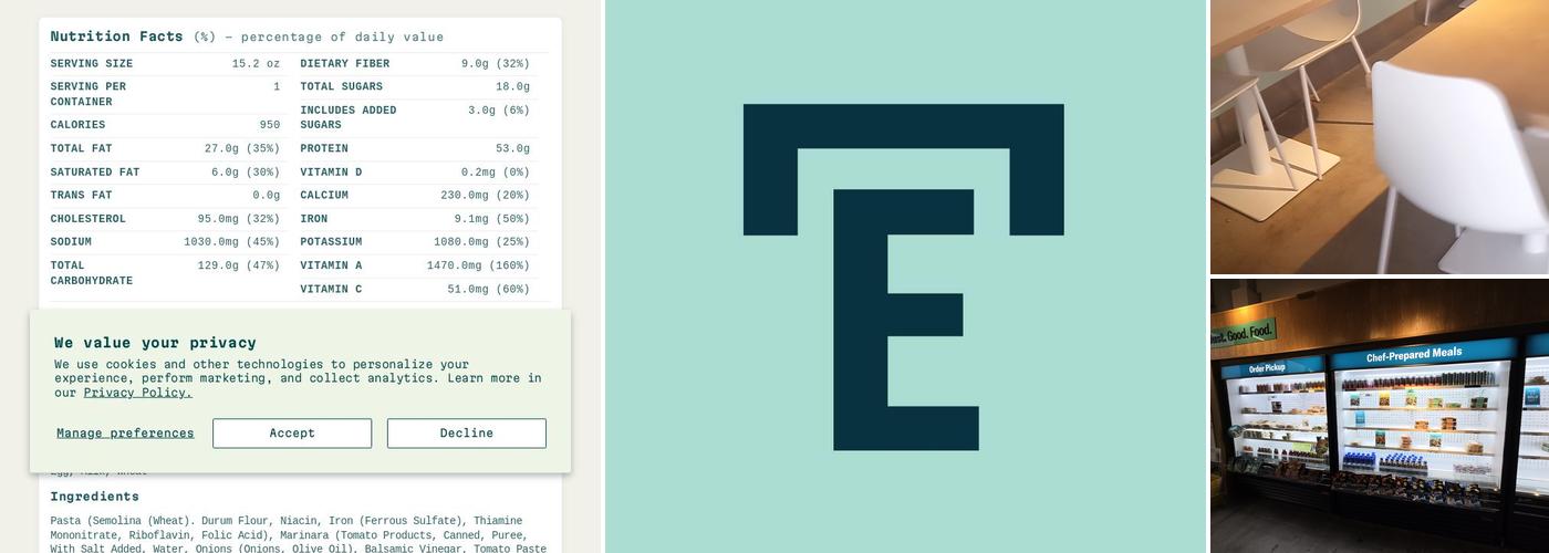 Everytable Menu