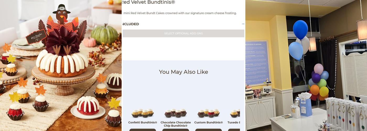Nothing Bundt Cakes Menu