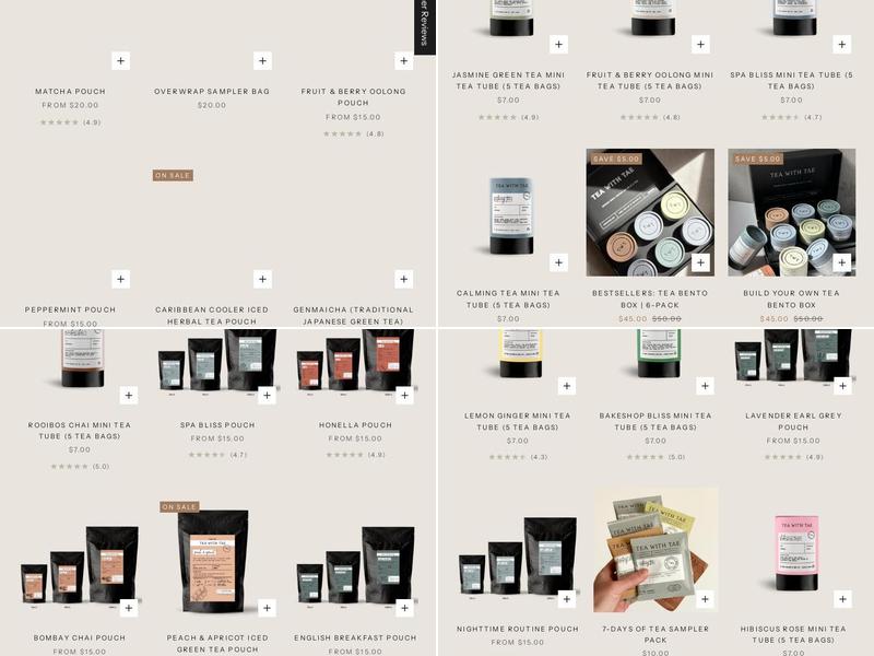 Tea with Tae (Warehouse) Menu