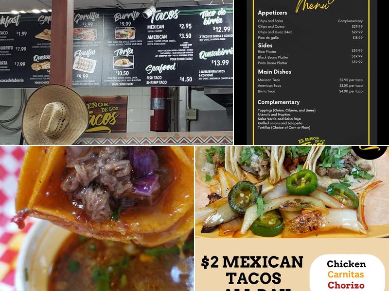 El Senor de los Tacos Menu