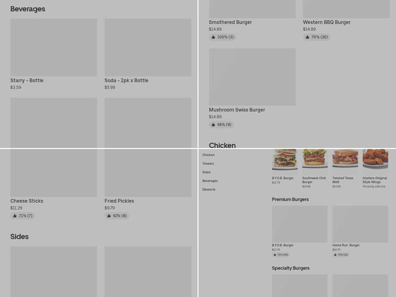 Hootie's Burger Bar Menu