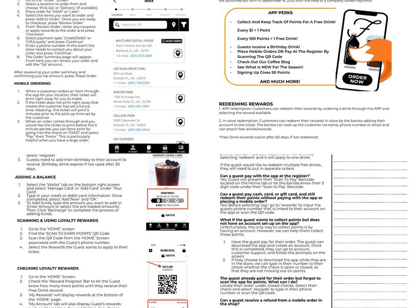 Foxtail Coffee - Milk District Menu