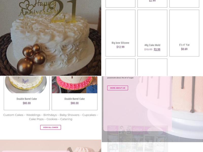 Brendas Cake Menu