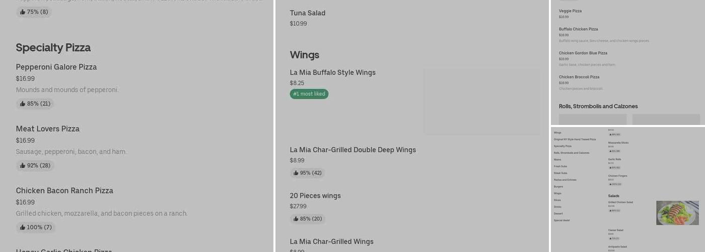 Empire Pizza & Wings Menu