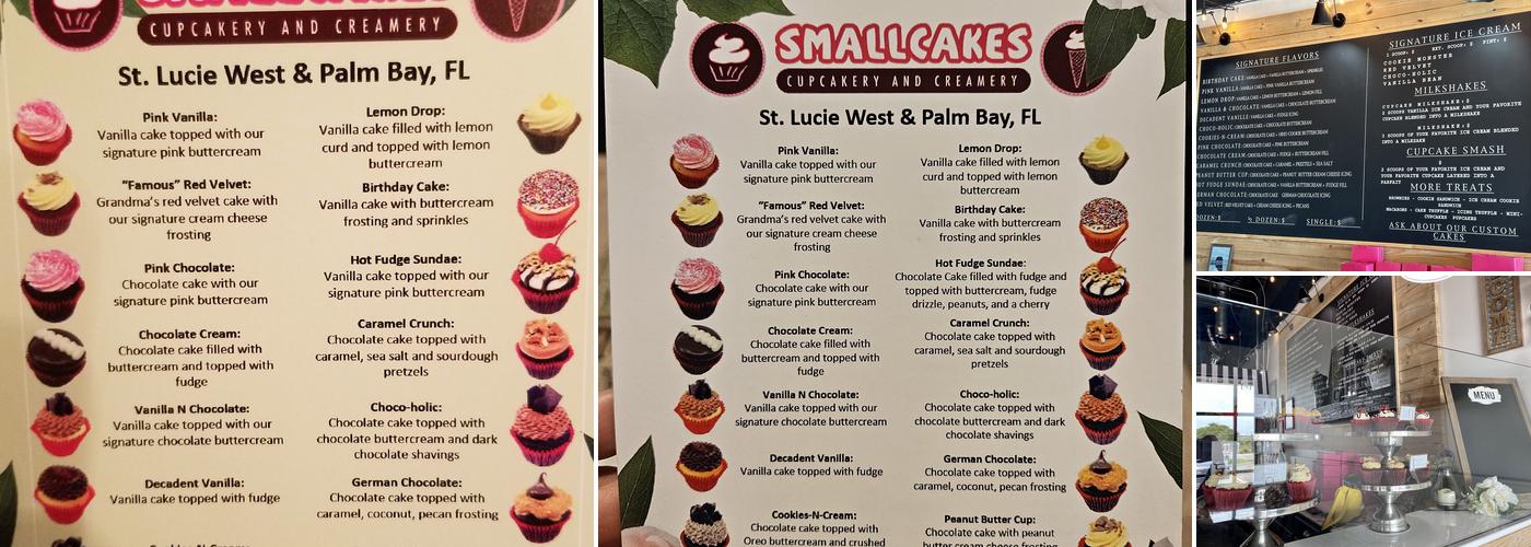 Smallcakes Palm Bay Menu