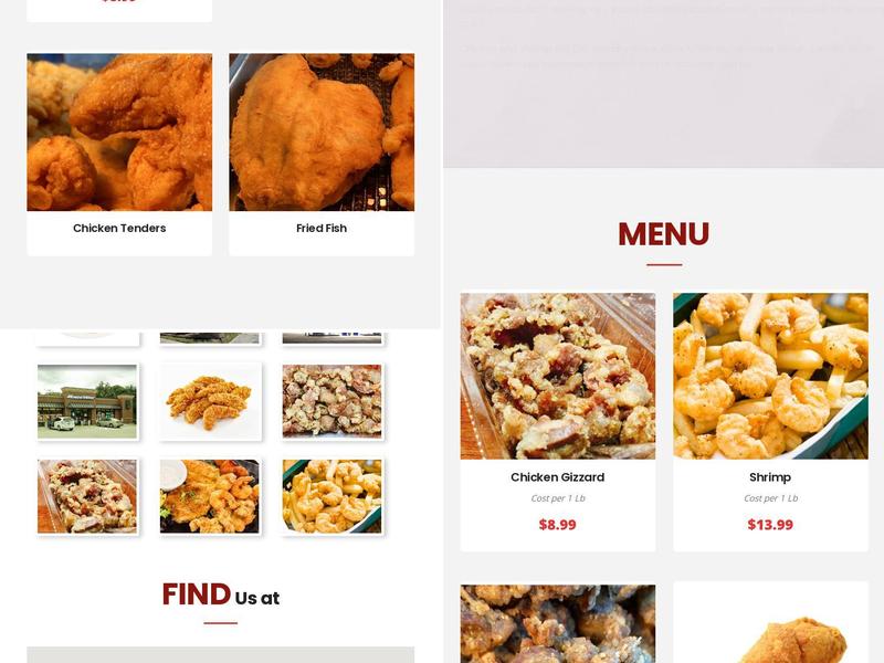 Fried chicken and more Menu