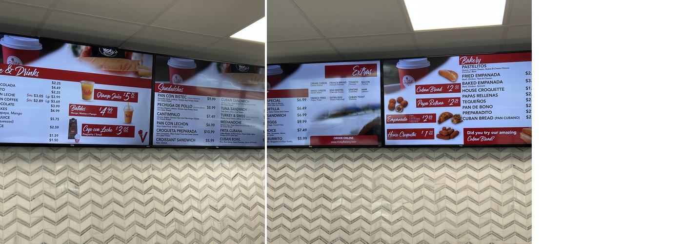 Vicky Bakery & Cafe Menu