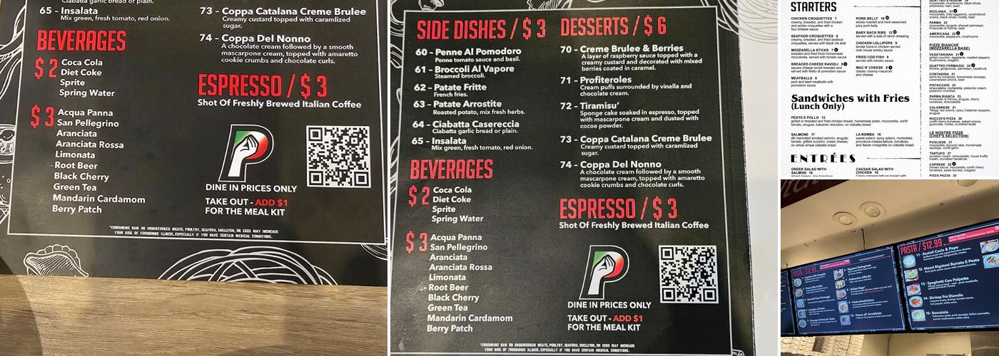 Volare | Italian Cuisine, Pizza, & Wine Bar Menu