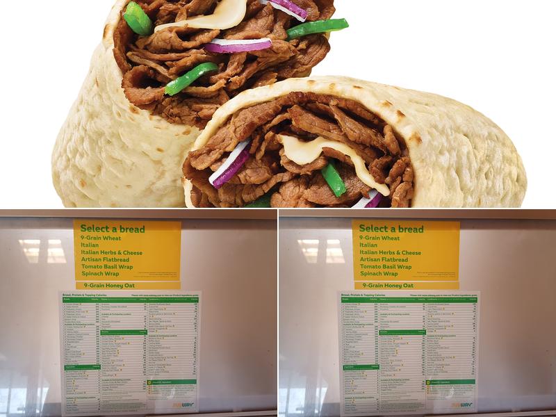 Subway Menu