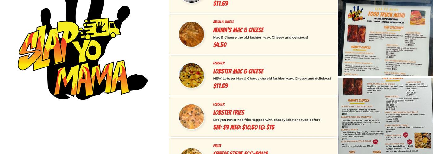 Slap Yo Mama Menu