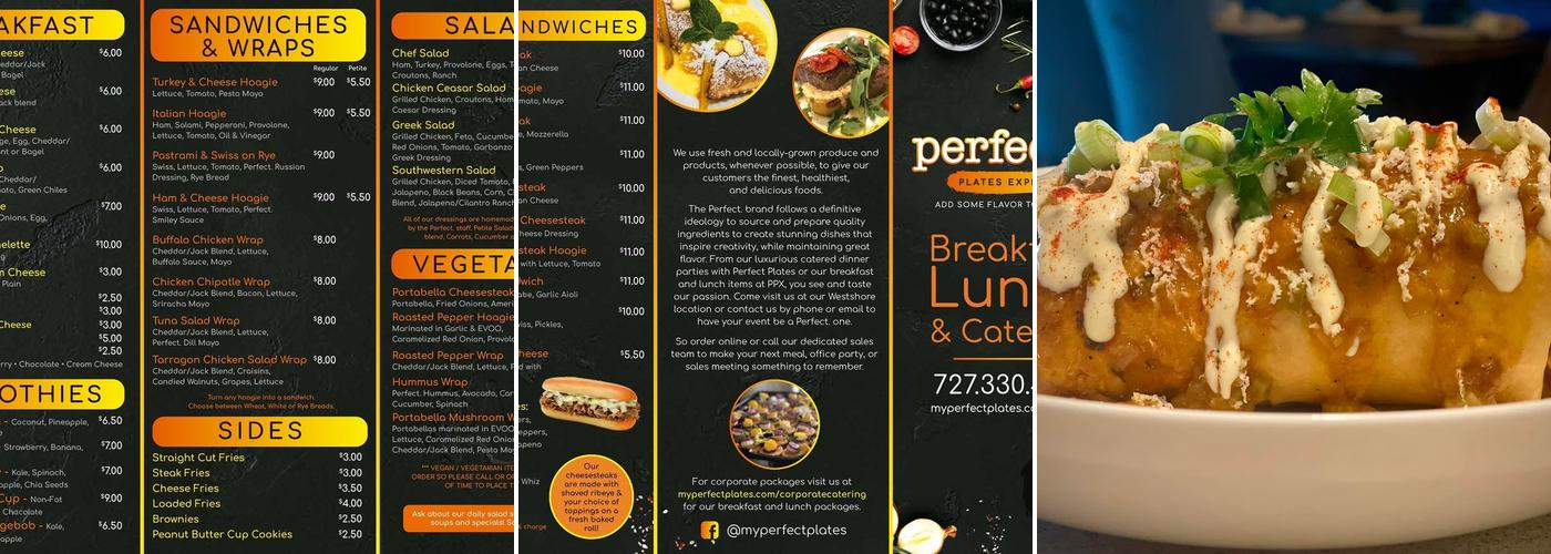 Perfect plate express Menu