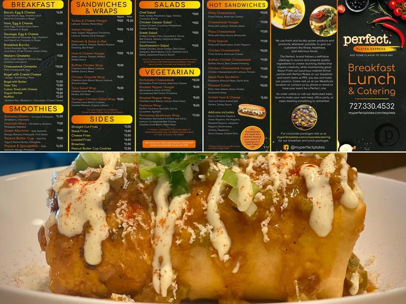 Perfect plate express Menu