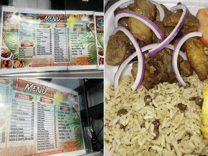 Old Joe's Caribbean Grill Menu