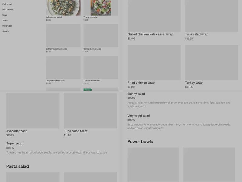 The Green Kitchen Menu