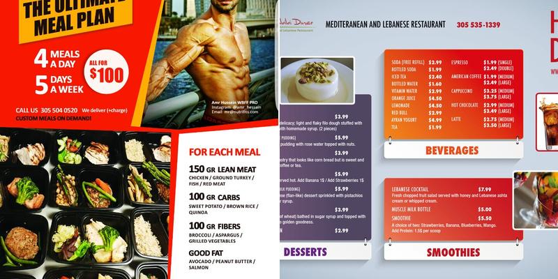 Habibi meal plan Menu