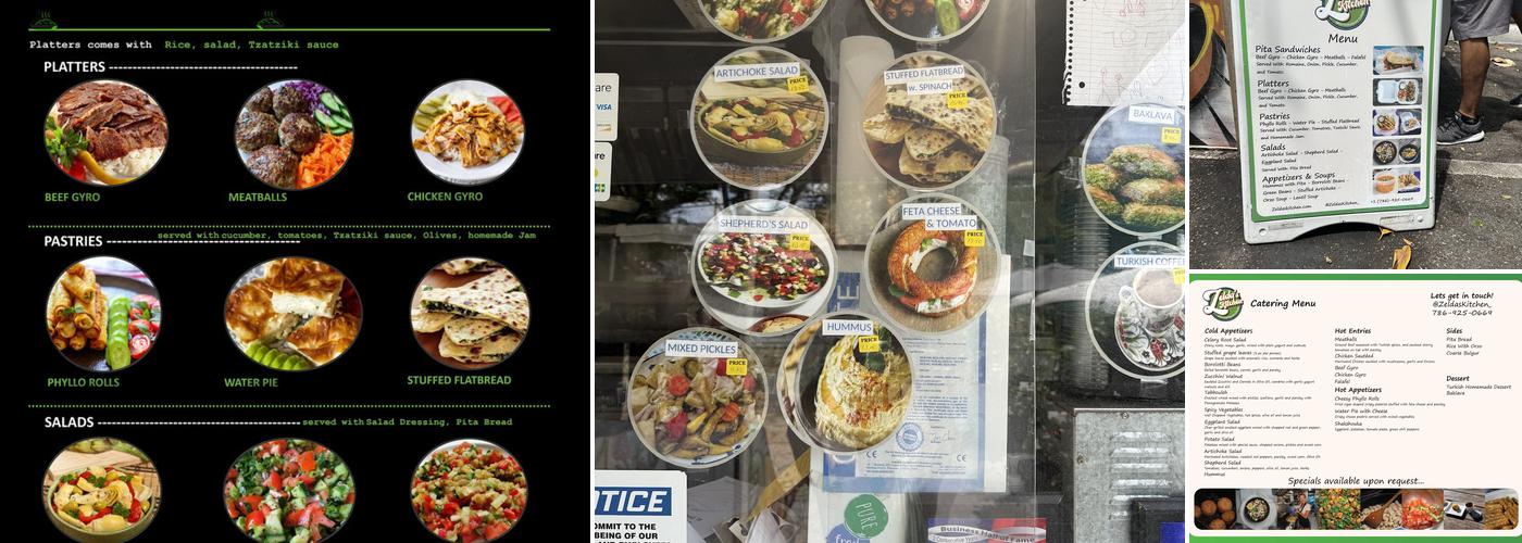 Zelda’s Kitchen Menu