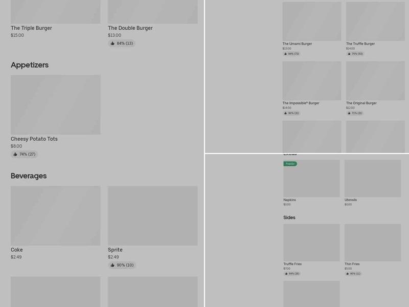 Umami Burger Menu