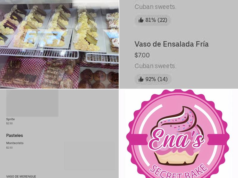Ena’s secret bake Menu