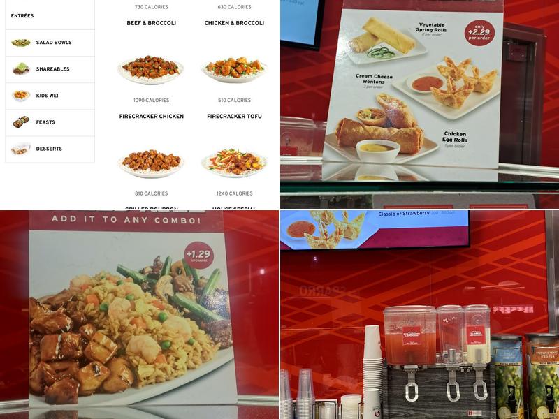 Pei Wei Menu