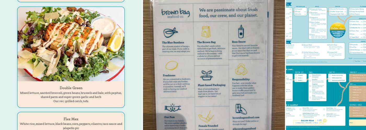 Brown Bag Seafood Co. Menu