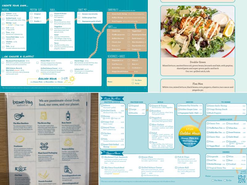 Brown Bag Seafood Co. Menu
