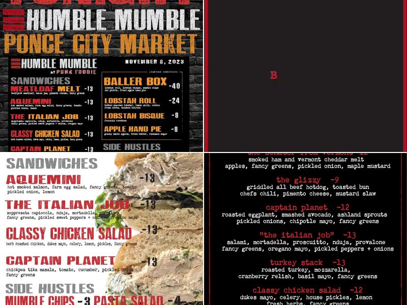 Humble Mumble Menu