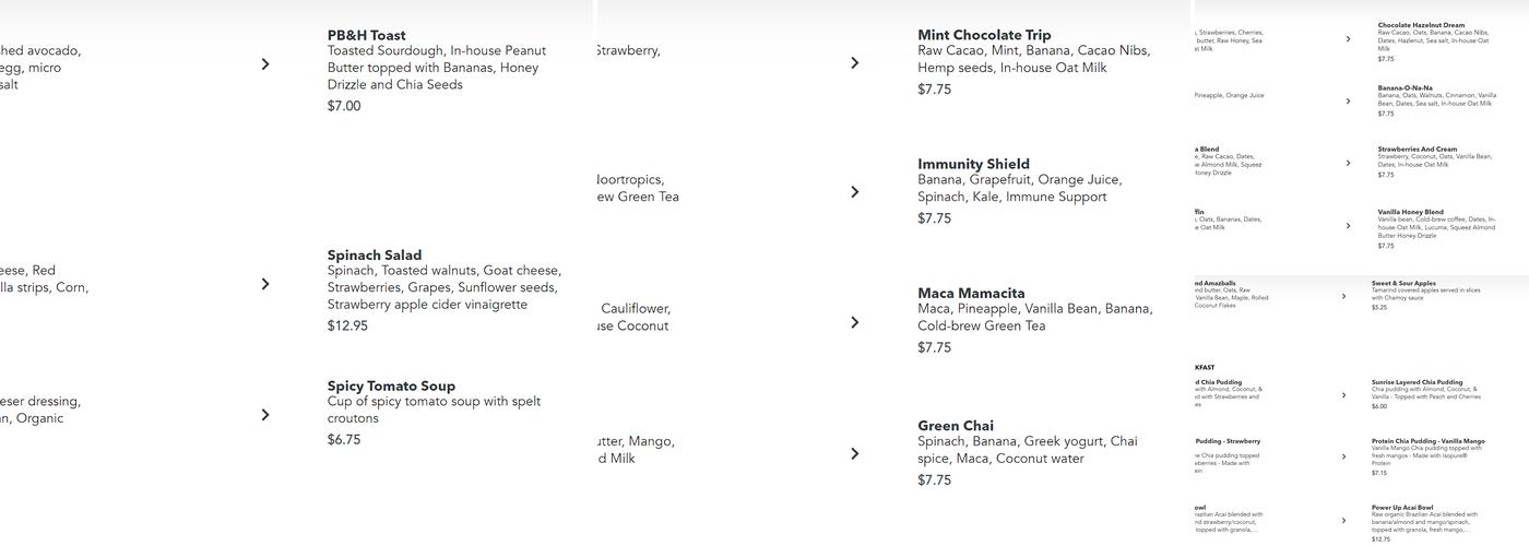 Squeez Menu