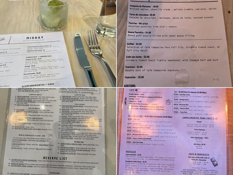 El Viñedo Local Menu