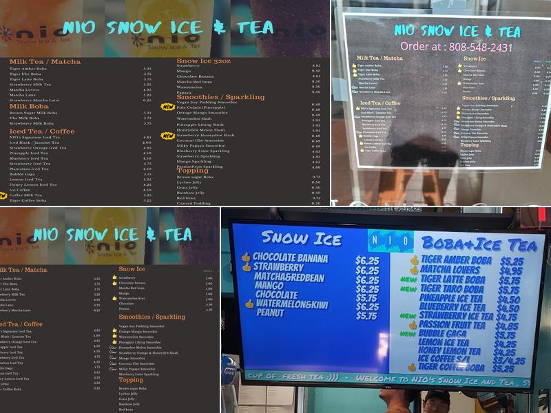 Aloha Krew Menu