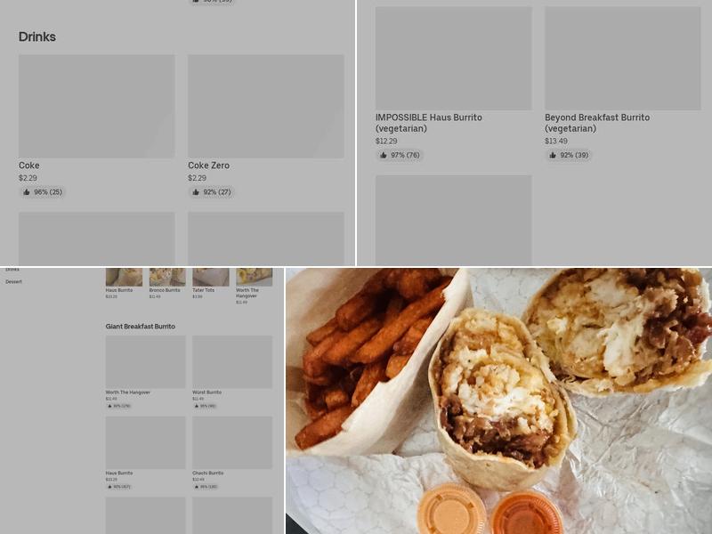 Bad Ass Breakfast Burritos Avondale Menu