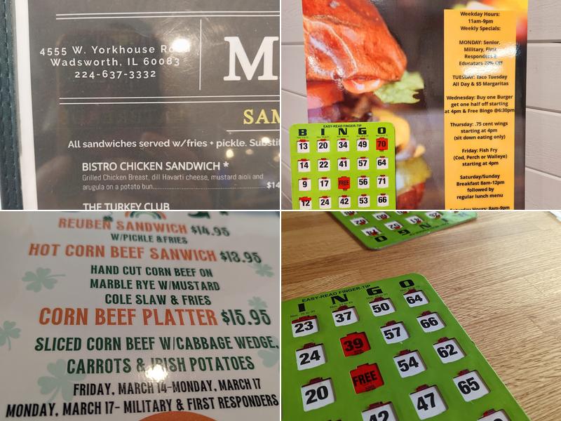 Yorkhouse Tavern and Table Menu