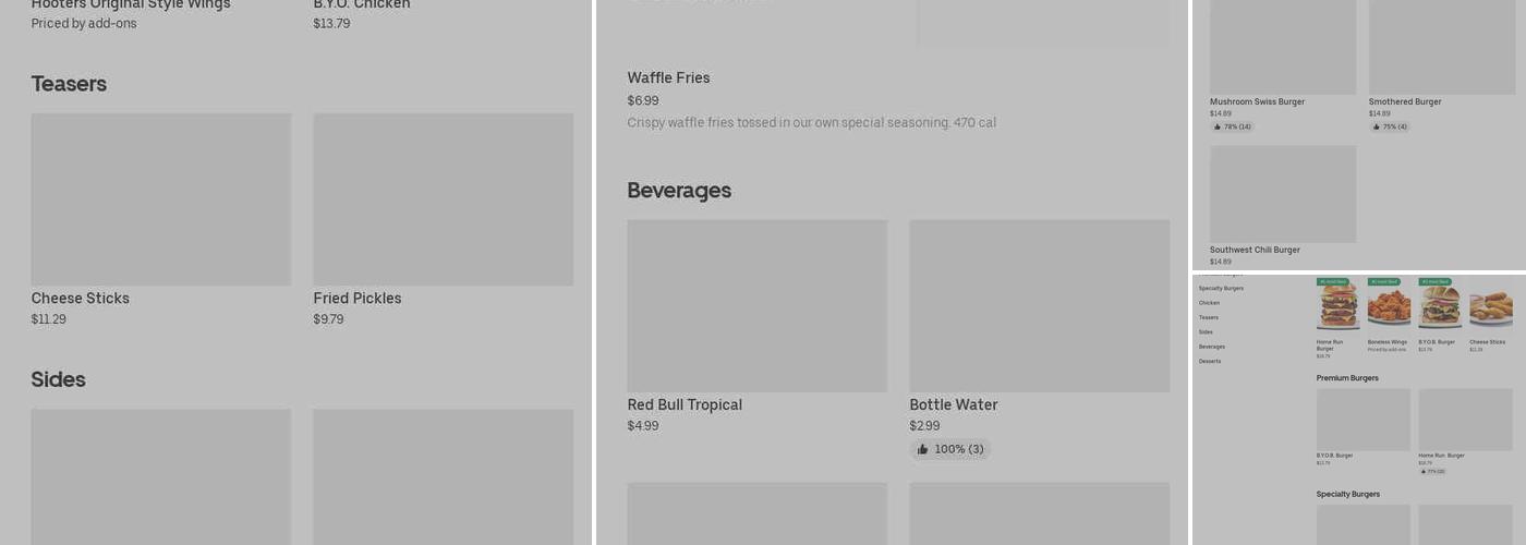 Hootie's Burger Bar Menu