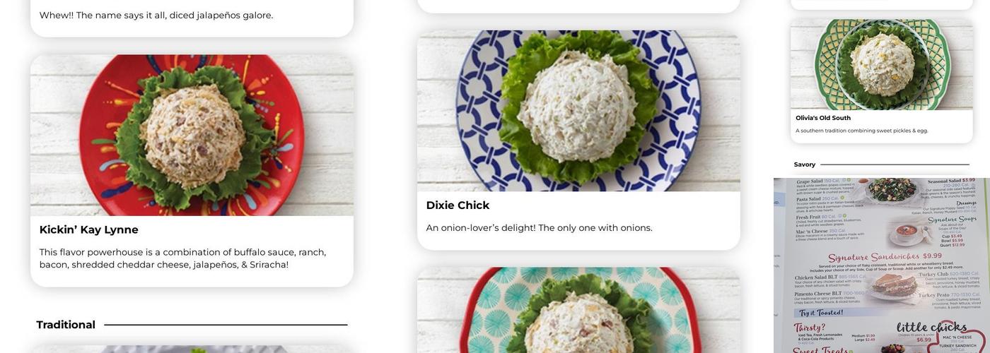 Chicken Salad Chick Menu