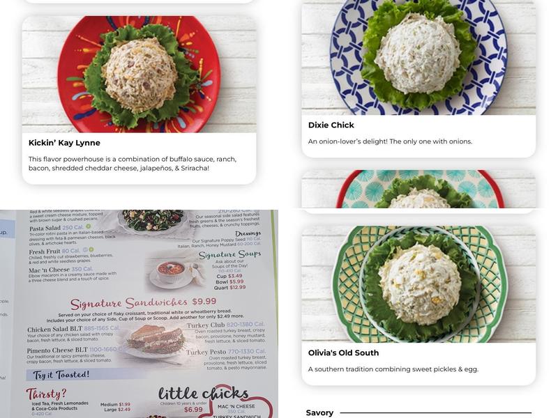 Chicken Salad Chick Menu