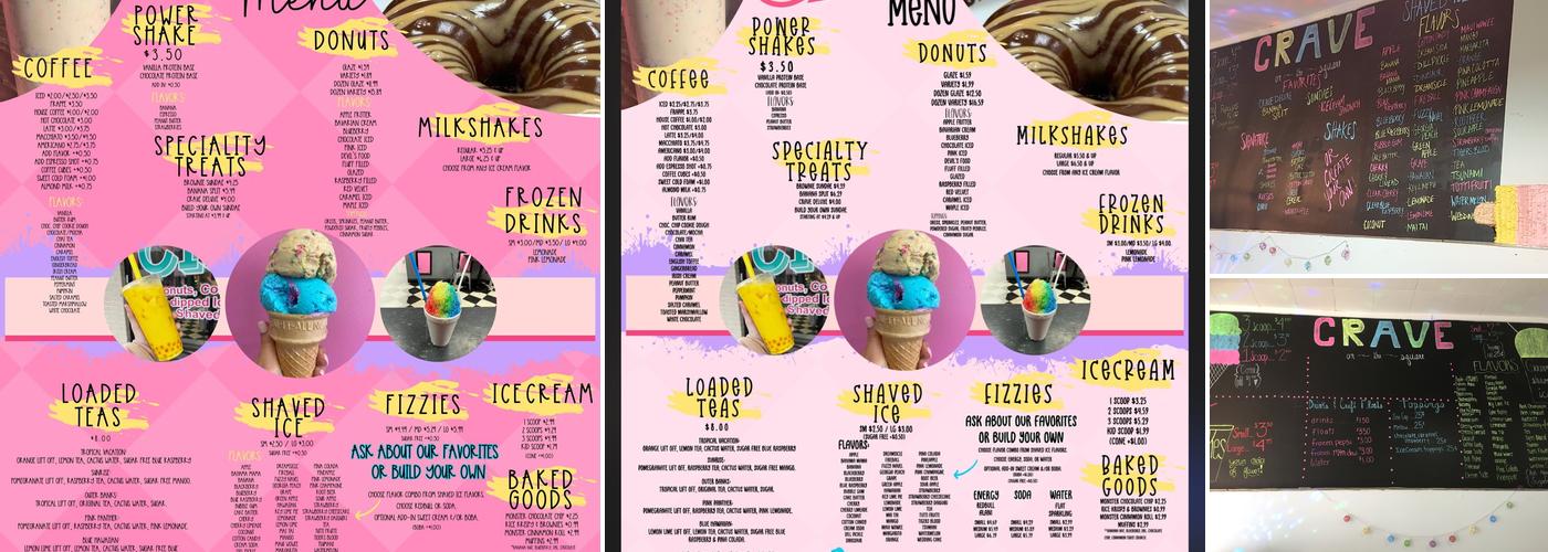 Crave Menu