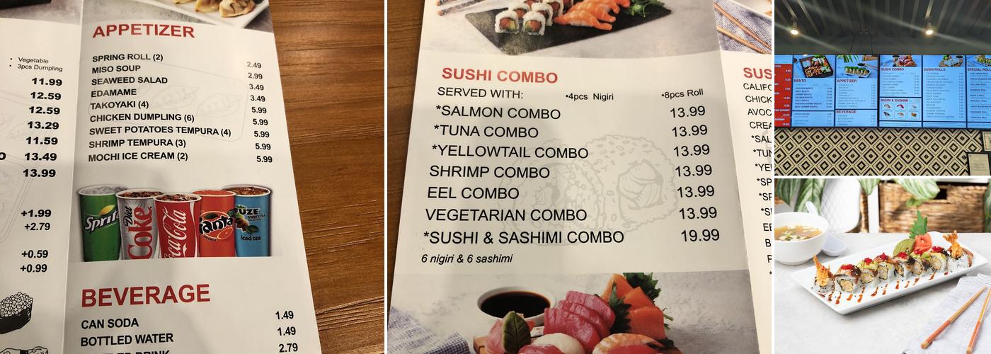 Tori Japan Menu