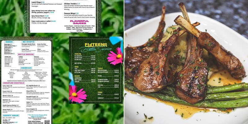 fifteen25lounge Menu