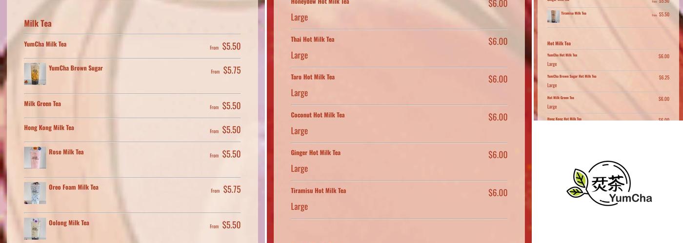 YUMCHA Menu