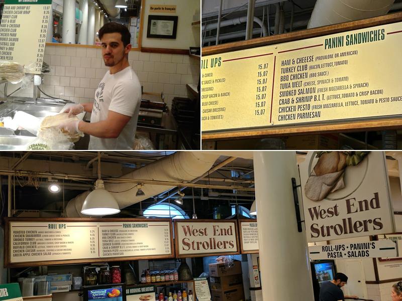 West End Strollers Menu