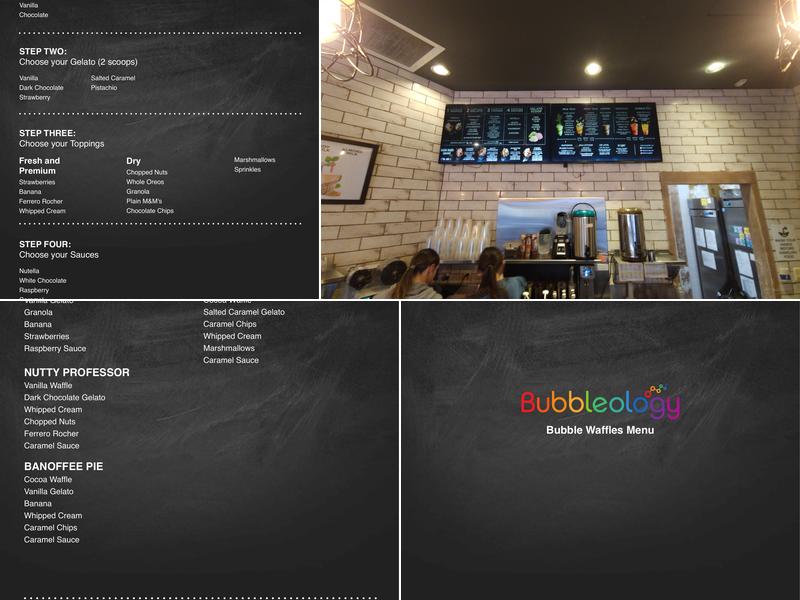 BUBBLEOLOGY Menu
