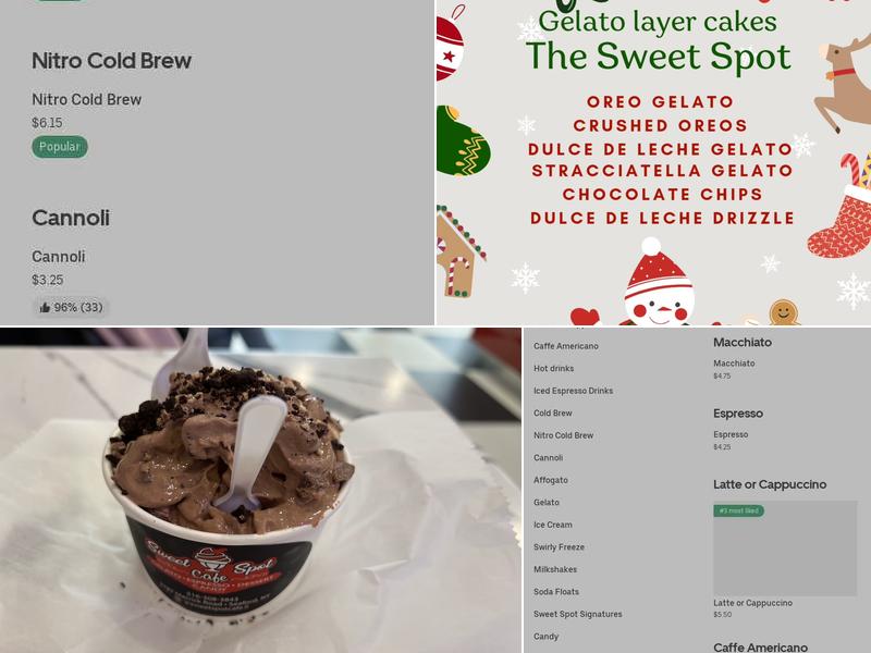 Sweet Spot Cafe Long Island Menu