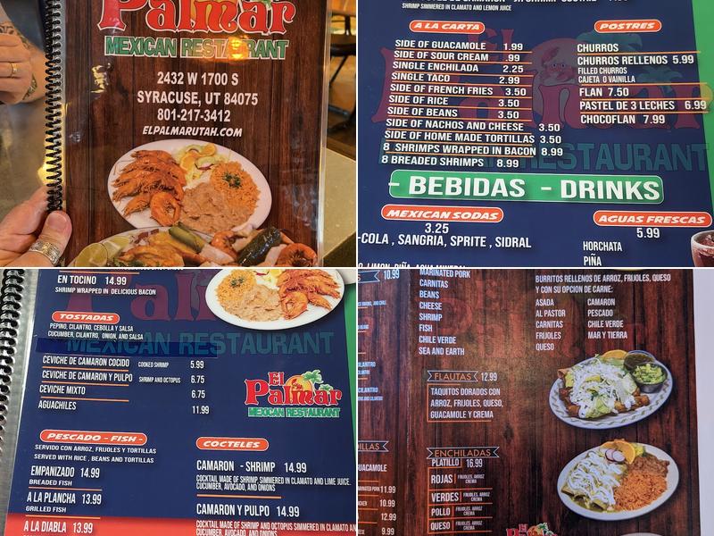 El Palmar Mexican Restaurant Menu