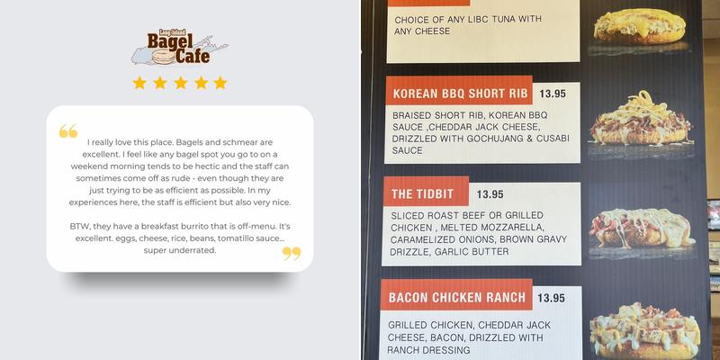 Long Island Bagel Cafe Menu