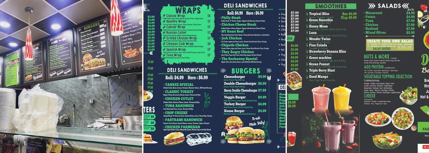 NAS DELI AND GRILL CORP Menu