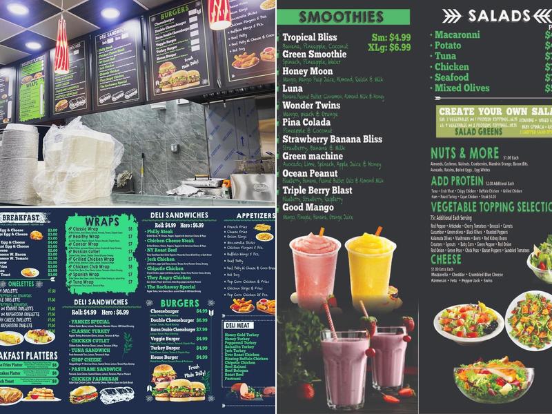 NAS DELI AND GRILL CORP Menu
